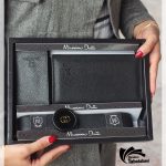 کیف و کمربند و جا کارتی چرم مصنوعی