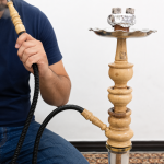تنه قلیان چوبی دست‌ساز مدل کلاسیک | ۳۵ سانتی | چوب طبیعی طرح سنتی - تصویر 3