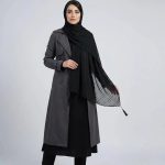 شال حریر اشکی منگوله دار مشکی | شال تابستانی زنانه | مناسب محرم | ابعاد 75×200